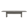 10' Conference Table, Boat Surface, Gray Steel