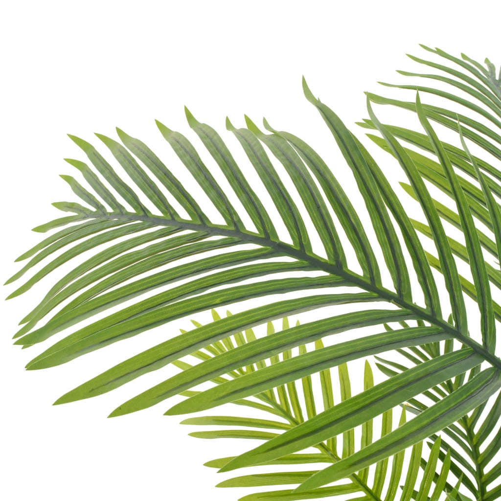 vidaXL Artificial Plant Palm with Pot Green 47.2