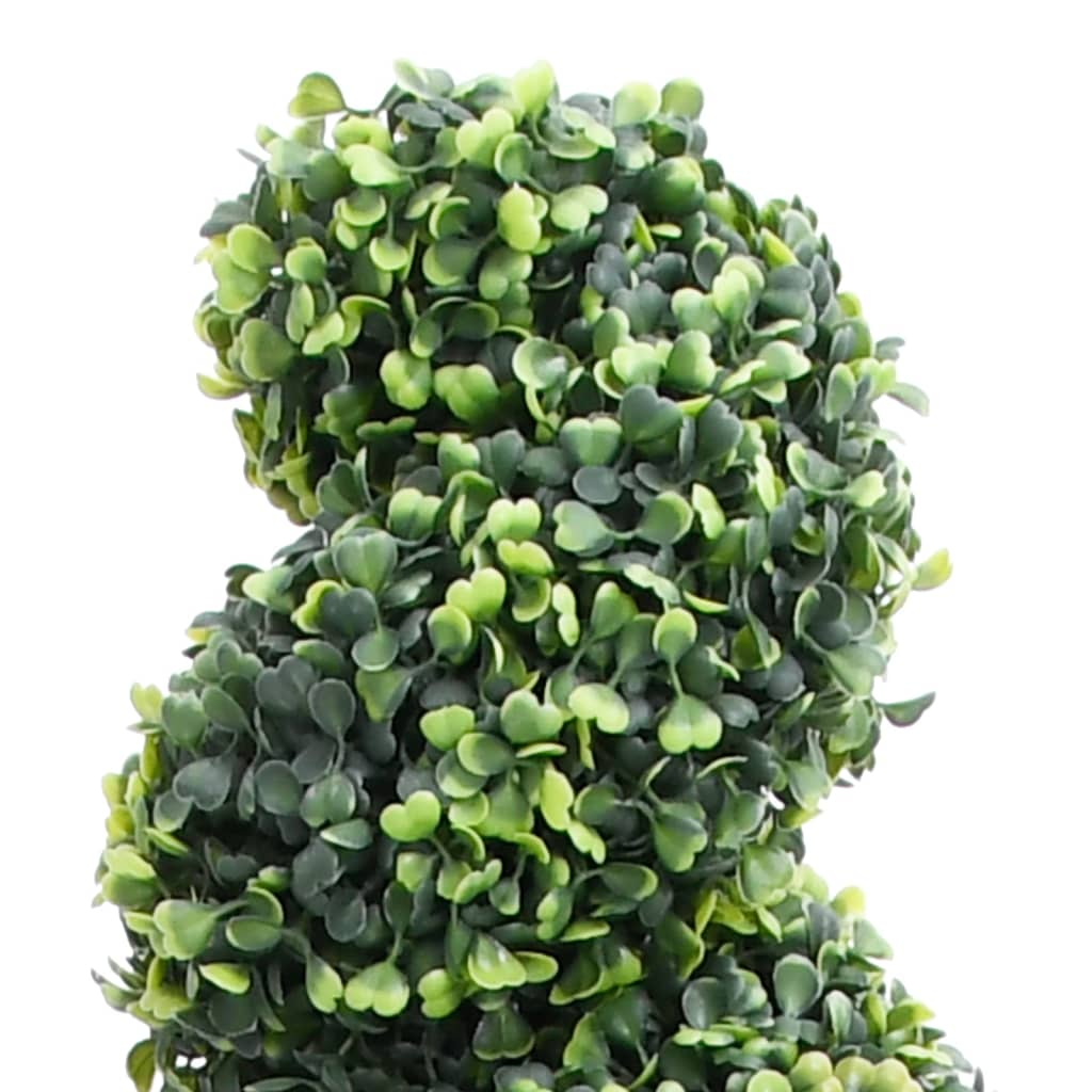 vidaXL Artificial Boxwood Spiral Plant with Pot Green 39.4