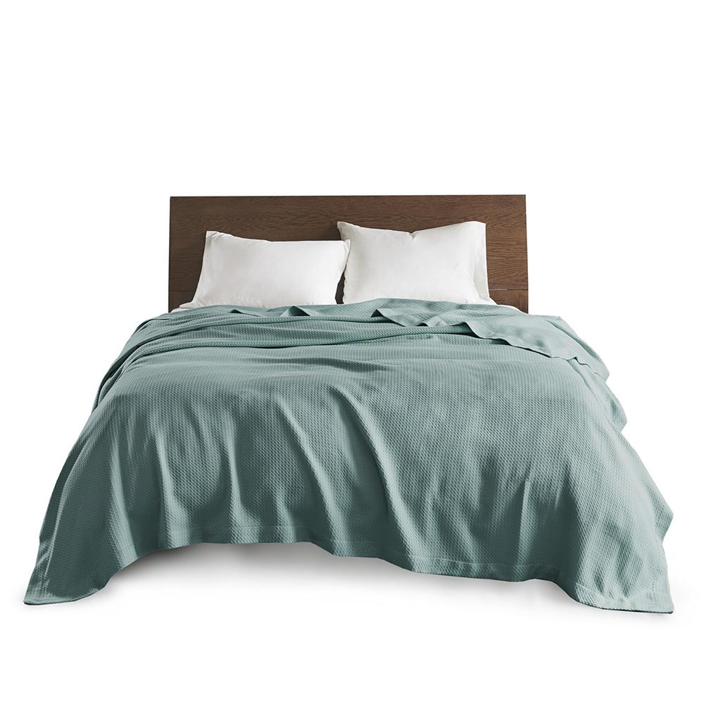 100% Certified Egyptian Cotton Blanket - Twin - Teal