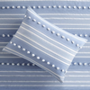 Rowan Striped Clipped Jacquard Comforter Set